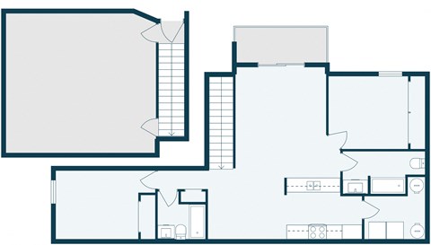 Desoto Townhomes | Two Bedroom | Plan 22A